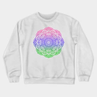 Trigender Pride Mandala Crewneck Sweatshirt